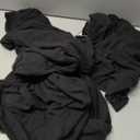 H.VERSAILTEX Super Stretch Individual Seat Sofa Covers Couch Slipcover Sets Thick Jacquard Textured Twill Fabric (3 Piece XL Cushion Covers, Black)