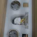 23" Antique Brass Wall Sconce with Bronze-Colored Marble - Rust-Resistant Vintage Mirror Lighting for Bathroom & Vanity (Wall Mount)