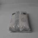 100% Boho Blackout Curtains 63 Inches Long for Bedroom, Blue on Beige Patterned Bohemian Curtains for Living Room, Geometric Striped Thermal Insulated Window Drapes Gromment Top 2 Panels