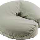 10 Pack Body Linen Tranquility Microfiber Massage Face Rest Covers for Massage Tables and Chairs - Durable, Lightweight and Extra Soft Microfiber Face Cradle Covers - Mirage Gray