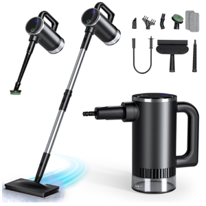 11in1 Steam Mop  Detachable Handheld Steam Cleaner with 380mL Tank, 260℉ Floor Steamer for Hardwood, Tile, Grout, Windows, Bath & Kitchen  3Level Steam Control, MultiPurpose Floor Steam Cleaner