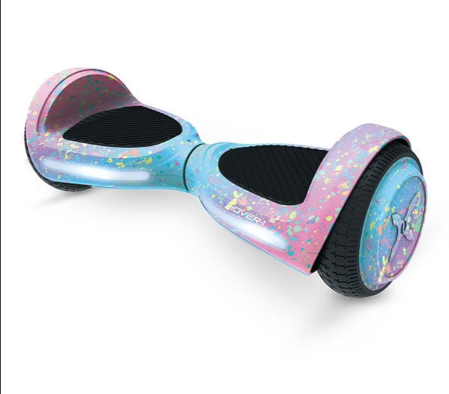 Hover-1 My First Hoverboard for Children, 80 lbs Max Weight, LED

Headlights, Pink Splatter