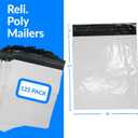 Reli. (125 Pcs) Poly Mailers 19x24", White | Large Shipping Bags for Small Business | Mailing Bag for Shipping | Packaging for Clothing | Non-Padded Envelopes/Polybags, Self Sealing