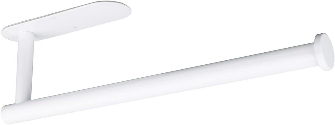 Paper Towel Holders,Paper Towels Rolls - for Kitchen,Paper Towels Bulk- Self-Adhesive Under Cabinet,Both Available in Adhesive and Screws,Stainless Steel Paper Towel Holder(White)