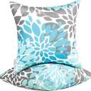 JMGBird Outdoor Pillows Waterproof Set of 2 Outdoor Throw Pillows with Insert Included 1818 Inch Outdoor Pillow for Patio Furniture