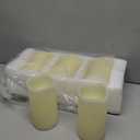 H-BLOSSOM Flameless Candles Battery Operated Real Wax Pillar LED Candles with 10 Key Remote Control Cycling 24 Hours Timer Set of 6 (3" x 6" Remote)