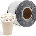 HYDDNice Cup Sealer Film 3300 Pcs Clear PP Material Tea Sealing Film for 90-105mm Diameter Cups
