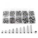 M3 Bolts and Nuts Set Stainless Steel Hex Socket Button Head Screws and Locknuts Assortment Kit