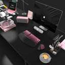 Ergonomic Wireless Keyboard and Mouse Set Wireless Keyboard Silent Mice Set with Wrist Rest for Computer, Laptop, PC, Mac, Windows Black Pink