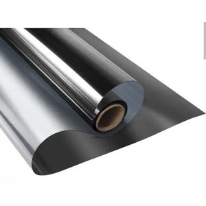 31.5 in. x 16.4 in. One Way Heat Control Privacy Window Film, Black-Silver(6 pcs)