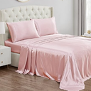 92"×18" Twin Size Satin Sheet Pink