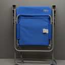 #WEJOY Folding Beach Chair for Adults, Lightweight Beach Chair with Shoulder Straps, High Back Beach Chairs with Hard Armrest, Supports 300lbs for Beach Lawn Concert (#C 1 Pack Blue)