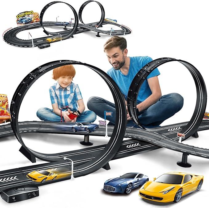 Kids ToyElectric Powered Slot Car Race Track Set Boys Toys for 6 7 812 Years Old Boy Girl Best Gifts