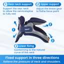 Velpeau Neck Brace for Neck Pain and Support, Soft Cotton Pads, Cervical Collar Restricting Cervical Motion, Relieves Discomfort and Spine Pressure (Foam Padded Neck Brace, One Size)