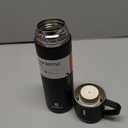 Stainless Steel Thermo 500ml/16.9oz Vacuum Insulated Bottle with Cup for Coffee Hot drink and Cold drink water flask.(Black,Set)