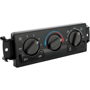 599-266 Front Climate Control Module (NO Rear Windshield Defogging), Compatible with 1999-2002 Chevy Avalanche Silverado Suburban Tahoe GMC Sierra Yukon, A/C Heater Air Conditioning Panel Unit,