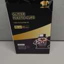 JOLLY CHEF 50 Pack 10 oz Gold Plastic Cups, Disposable Gold Glitter Plastic Cups Perfect for Wedding, Thanksgiving, Halloween,Christmas Parties