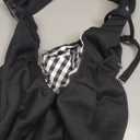 Tomkas Small Dog Cat Sling Carrier Puppy Purse Travel Wrap Soft Crossbody Pet Bag (Black, M - Zip Pocket & Adjust Strap)