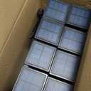 PASAMIC 24" Solar Pathway Lights Outdoor, 8 Pack Bright Garden Light with Auto On/Off, IP65 Solar Lights Outdoor Waterproof, Garden Landscape Lighting for Yard, Patio, Walkway, Driveway (Black, BlackGlass)