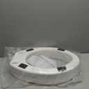 Compass health  Enhanced Comfort 5" Raised (Round) Toilet Seat Risers for Seniors 5 Slip Resistant Pads FSA/HSA Eligible Padded Toilet Seat Elevation 15.7 x 15.2 x 6.1