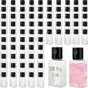 QTLCOHD 100 Pack 1 oz Travel Bottles, Mini Empty Hand Sanitizer Bottles with Flip Caps, Bulk Portable Refillable Containers for Shampoo, Shower Gel, Face Creams, Body Lotions