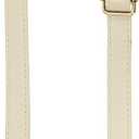 Leather Purse Strap Replacement PU Crossbody Adjustable Long Strap with Silver Swivel Clasps (26-51 Inch, Beige Gold)