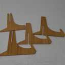 Plate Stands for Display, Plate Holders for Displaying, Bamboo Picture Frame Stand for Tables, Tabletop Easels, Decorative Stand for Platter, Dish, Book, Photo and Plaque(Natural-2, 8inch)