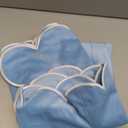 Frienda 2 Pack Blue Scalloped Pillow Cover 26 x 26 Inch Aesthetic Scallop Pillows Case for Couch Sofa Living Funky Preppy Room Decor, Grand Millennial Style