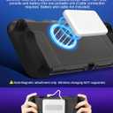 ivoler Dockable [Mag-Safe Fit] Grip Case for Nintendo Switch 2,5-in-1 Kit: Silky-Smooth Matte PC Hard Shell, Detachable 2 x Joycon Grips Cover, 2 x Screen Protector Scratch Shock Protection Full Set