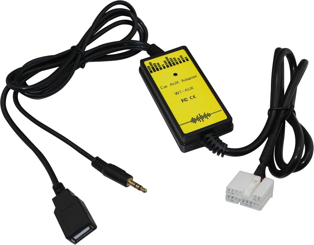 Honda USB Aux Interface Adapter - Charge & Play for Accord (2003-2011), CRV (2005-2011), Pilot (2006-2011), Odyssey (2005-2011), Civic (2006-2011) and More