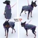 Tealots 2 Pack Dog Fleece Vest Sweater, Warm Pullover Puppy Jacket, Autumn Winter Cold Weather Coat Clothes, Pet Stretch Apparel with Buttons Costumes for Small Medium Dogs Cats (Large) Fuchsia+Gray