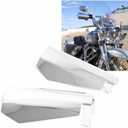 Motorcycle Handguard Coffin Cut Shape Hand Guards for Harley 2007-2023 Electra Glide Street Glide Road Glide Road King Baggers (Chrome)