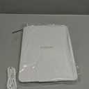 deweisn Folding Lighted Makeup Mirror with 72 LEDs 3 Colors Light Modes USB Rechargable 1800mA Batteries Portable Ultra Thin Compact Vanity Mirror Dimmable Travel Mirror (White)