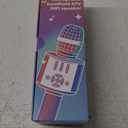 Amazmic Kids Karaoke Microphone Machine Toys for Girls Bluetooth Microphone with LED Light, Birthday Gift for Girls Boys 3 4 5 6 7 8 9 10 11 12 Year Old Kids Toys(Blue)