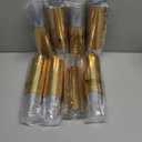 Festiva 400Pcs Gold Dessert Plates 6.3" with Forks 5"- 200PCS Small Disposable Dessert/Cake/Appetizer Plates and 200PCS Forks - Serve 200 Guests for Birthday Party& Wedding &Easter