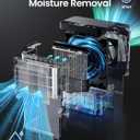 Dehumidifiers for Home, 2.5L Tank, 35dB Quiet, Continuous Draining Hose