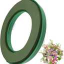Happyyami Round Floral Wet Foam Ring Wet Floral Foam Flower Arrangement Kit for Crafts Wedding Flower mud Decoration Bricks Christmas Decorations
