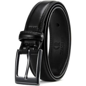 CHAOREN Boys Belt - 1 1/8" Leather Kids Belt for Dress - Perfect Companion to Youth Formal Outfit (Black, XS)
