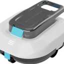 STARRYBOT Cordless Robotic Pool Cleaner with Dual high-Efficiency Motors Delivers Strong Suction, Smart Self-Parking,Smart LED Indicator,Pool Vacuum for Above-Ground Flat Pool up to 900 Sq.ft(White)
