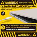 IBENZER Compatible with MacBook Pro 13 Inch Case M2 M1 2026 2025 2024 2023 2022 A2338 A2289 A2251 A2159 A1989 A1706 A1708, Hard Shell Case & Keyboard Cover for Mac Pro 13, Rocky Gray,T13RKGY+1