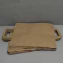 MESHA Kraft Paper Bags 10x5x13 Inch 50 Pack Brown, Large Shopping Paper Bags with Handles Bulk for Small Business, Gift Bag Retail Recycled Birthday Wedding Party Favors