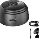 Monitor Mini Cam, Security Camera, Outdoor Security Camera, Camera for Home Security, Wireless Monitor Suitable for Indoor and Outdoor Use (Black)