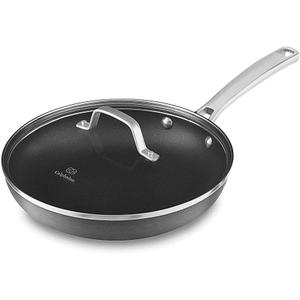 Calphalon Classic 10-Inch Omelette Fry Pan with Cover, Black