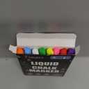 Timart Extra Fine Tip Chalk Markers (8 Pack 1mm Point), Liquid Chalk Pens - Dry Erase Marker Pens for Blackboard, Chalkboards, Windows, Glass, Bistro, Cars, Signs, Chalkboard Labels Included