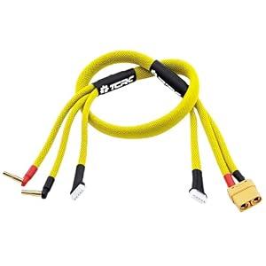 TCRC 600mm 4S XT90 Charging Plug / 5-Pin XH Balance Connectors with 4mm/ 5mm Bullet Battery Connector