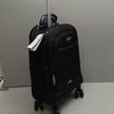 Rolling Backpack, 15.6 inch Laptop Backpack with 4 Spinner Wheels, Carry on Travel Backpack Water Resistant Wheeled Backpacks for Women Men Suitable for Overnight College Work, Black