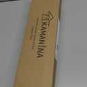 KAMANINA Curtain Rods for Windows 72 to 144 Inches (6-12ft) Long Heavy Duty Curtain Rod, 7/8 Inch Adjustable Decorative Drapery Rods with Netted Texture Finials, Bronze, Size: 32-144"