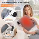 Heating Pad for Pain & Cramps Relief, Gifts for Mom,12"x24" Cordless Electric Heat Pad with Adjustable Straps, 15000mAh Battery Powered, 3 Heat Levels, Auto Shut Off, for Back, Shoulder, Leg