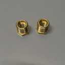 Brass Pipe Fitting Hex Bushing 1/2" NPT Male to 1/4" NPT Female Adapter 1200psi (Pack of 2)