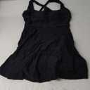 B2prity Women's One Piece Swimdress Swimsuit Tummy Control Swim Dress Modest Full Coverage Bathing Suit with Skirt (X-Large, Black)